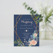 Papier Invitations de mariage à faible budget avec envelo (Debout devant)