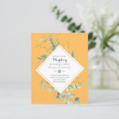 Papier Invitations de mariage BUDGET Verdure Eucalyptus (Debout devant)