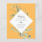 Papier Invitations de mariage BUDGET Verdure Eucalyptus (Devant)