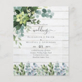 PAPIER INVITATIONS DE MARIAGE BUDGÉTAIRE DATES D'ÉPARGNE (Devant)