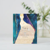 PAPIER INVITATIONS DE MARIAGE BUDGÉTAIRE - ÉCLAIRAGE DE L (Debout devant)