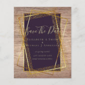 Papier INVITATIONS DE MARIAGE BUDGÉTAIRE Parties scintill (Devant)