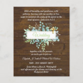 Papier Invitations de mariage catholique moderne Botaniqu (Devant)