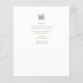 Papier Invitations de mariage catholique moderne Élégant  (Dos)