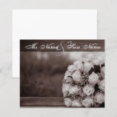 Papier Invitations de mariage élégantes 12 (Devant / Derrière)