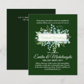 Papier Invitations de mariage en visioconférence en direc (Devant / Derrière)
