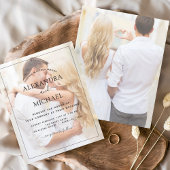 Papier Invitations de mariage photo du budget
