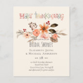 Papier Invitations de mariage Thanksgiving Dusty Blue Ora (Devant)