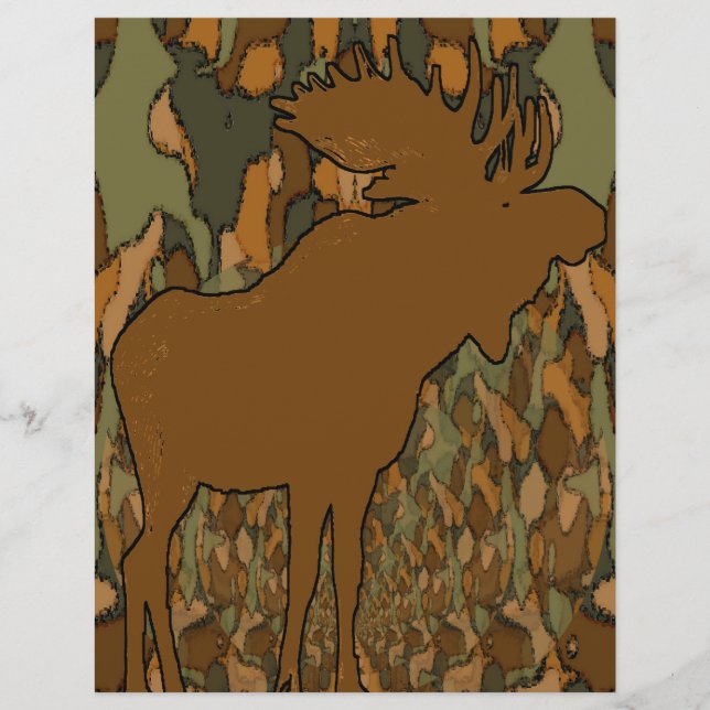 Papier Invitations de Moose Camouflage (Devant)
