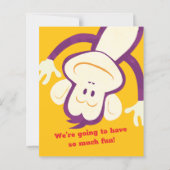 Papier Invitations de singes pour la fête d'anniversaire  (Dos)