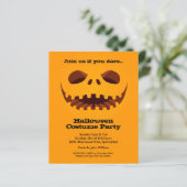 Papier Invitations d'Halloween Jack o' Lantern Budget (Debout devant)