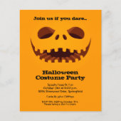 Papier Invitations d'Halloween Jack o' Lantern Budget (Devant)