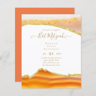 Papier Invitations du BAT MITZVAH de Parties scintillant