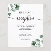 Papier Invitations du budget de réception du soir mariage (Devant)