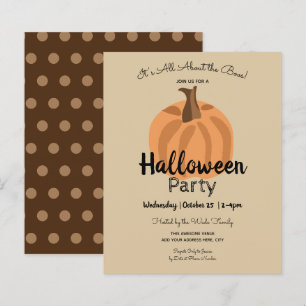 Papier Invitations du budget du parti Halloween pour adul