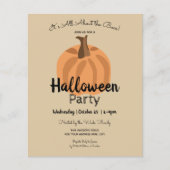Papier Invitations du budget du parti Halloween pour adul (Devant)
