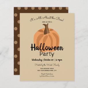 Papier Invitations du budget du parti Halloween pour adul