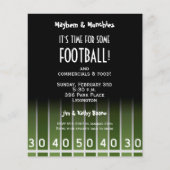 Papier Invitations du camp de football de budget (Devant)