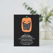 Papier Invitations du Citrouille Budget Halloween Party (Debout devant)