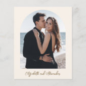 Papier Invitations Monogramme Budget Wedding (Dos)