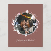 Papier Invitations Monogramme Budget Wedding (Dos)