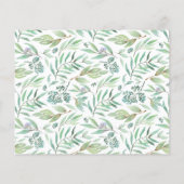 Papier Invitations photo pour le premier anniversaire de  (Dos)