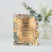 Papier Invitations Posters de animaux du 50e anniversaire (Debout devant)