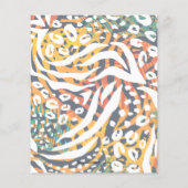 Papier Invitations Posters de animaux du 50e anniversaire (Dos)