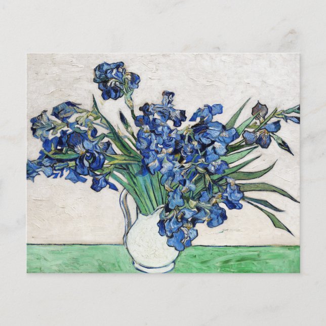 Papier Irises (1890) par Vincent Van Gogh (Devant)