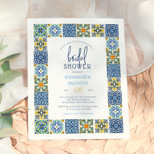 Papier Italian Tiles Lemon Summer Budget Bridal Shower