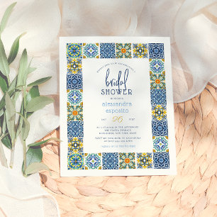 Papier Italian Tiles   Lemon Summer Budget Bridal Shower