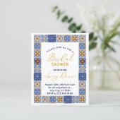 Papier Italien bleu jaune Fête des mariées Budget d'été (Debout devant)