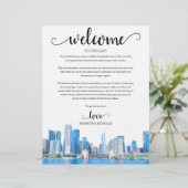 Papier Itinéraire de bienvenue de Chicago Skyline Weekend (Debout devant)