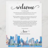 Papier Itinéraire de bienvenue de Chicago Skyline Weekend (Devant / Derrière)