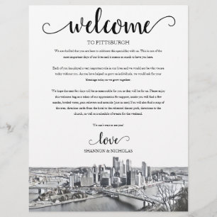 Papier Itinéraire de bienvenue du week-end Mariage de Pit