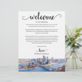 Papier Itinéraire de bienvenue du week-end Mariage de Pit (Debout devant)