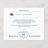 Papier Itinéraire de fin de semaine du Mariage du cadre d (Dos)