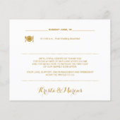 Papier Itinéraire de la semaine du Mariage nautique (Dos)