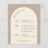 Papier Itinéraire du Mariage de l'arc de sable minimal gé (Devant)