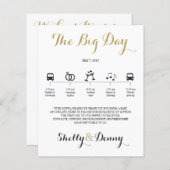 Papier Itinéraire du Mariage d'icône (Devant / Derrière)