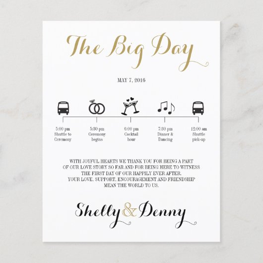 Papier Itinéraire du Mariage d'icône (Devant)