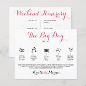 Papier Itinéraire du Mariage d'icône - Mariage de destina (Devant / Derrière)