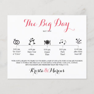 Papier Itinéraire du Mariage d'icône - Mariage de destina