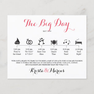 Papier Itinéraire du Mariage d'icône - Mariage de destina