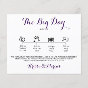 Papier Itinéraire du Mariage d'icône - Mariage de destina