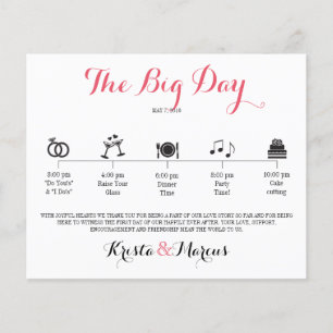 Papier Itinéraire du Mariage d'icône - Mariage de destina