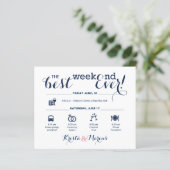 Papier Itinéraire du Mariage nautique (Debout devant)