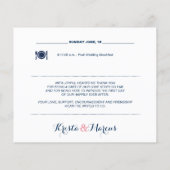 Papier Itinéraire du Mariage nautique (Dos)