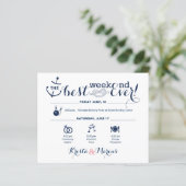 Papier Itinéraire du week-end du Mariage nautique 2 (Debout devant)