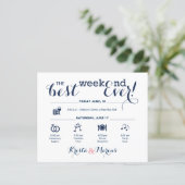 Papier Itinéraire du week-end mariage (Debout devant)